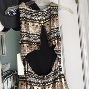 Gold Sequin Dress